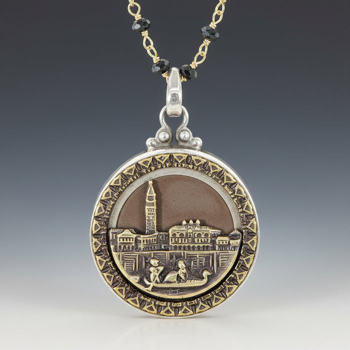Antique Venice Button Necklace