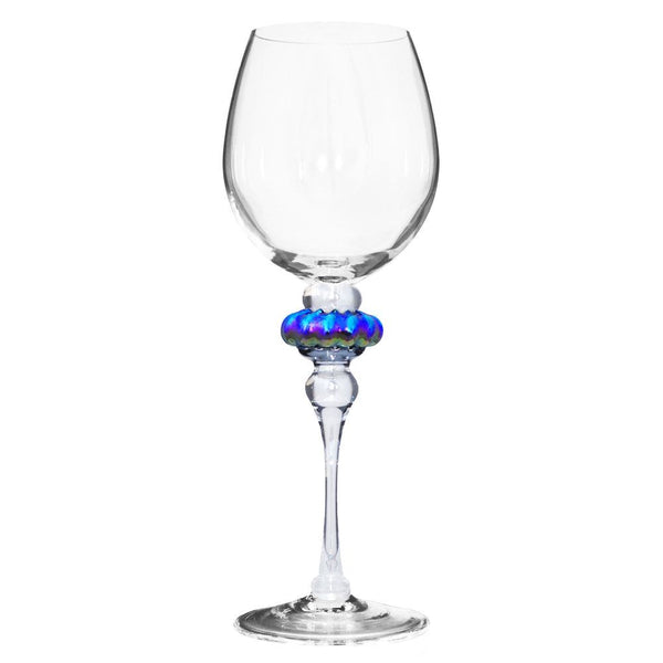 Ace Iridescent Wine Glass — Fusion Art Glass & Fine Jewelry