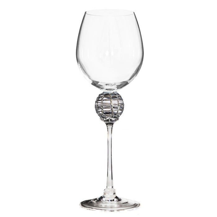 Silver Latitude Wine Glass