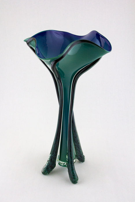 Caribbean Blue Tropical Vase