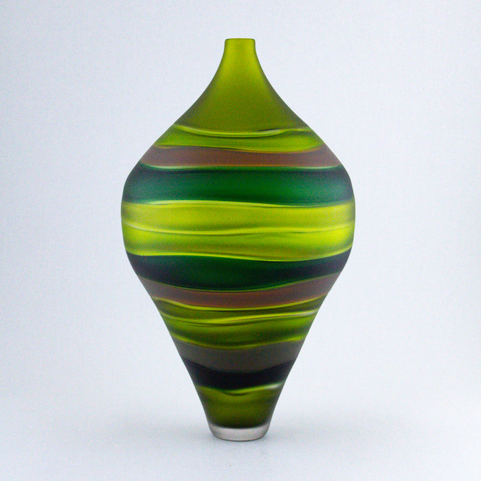 Green & Gold Hive Vase