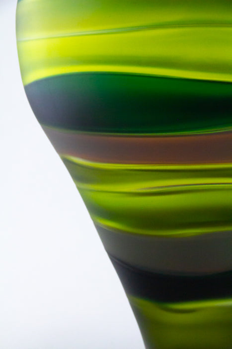 Green & Gold Hive Vase