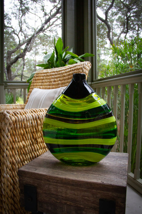 Green Ebb & Flow Vase