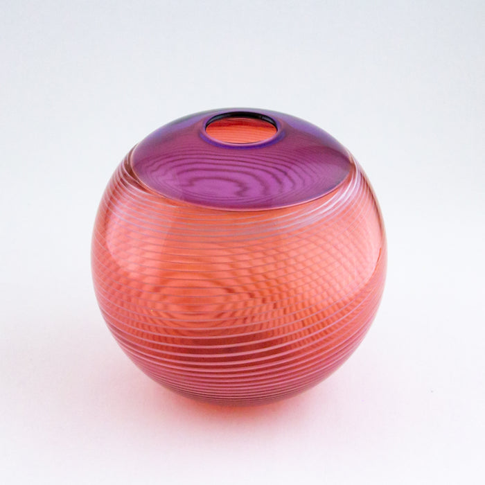 Purple and Salmon Purdy Vase