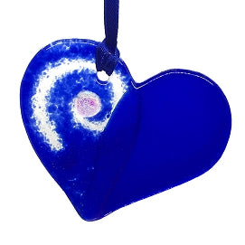Blue Little Love Heart Ornament