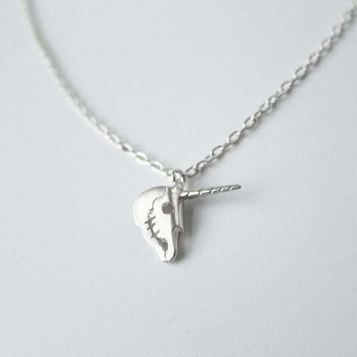 Unicorn Skull Necklace