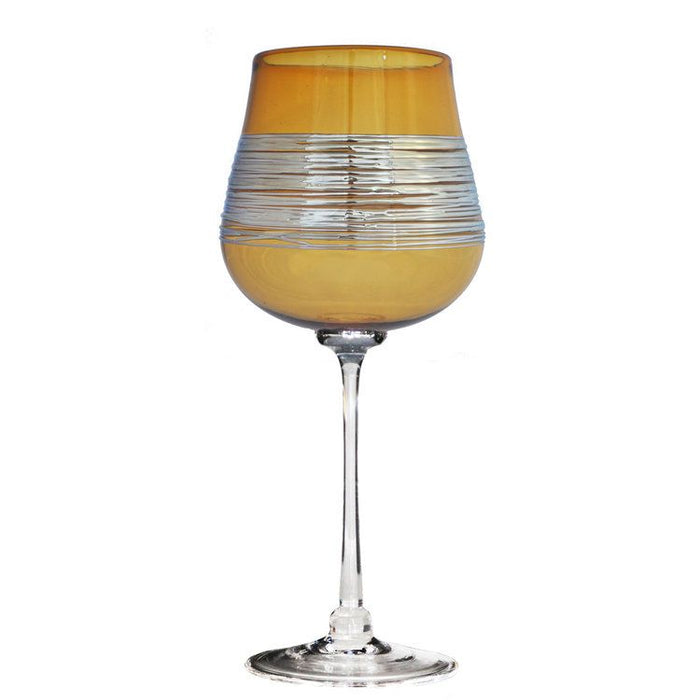 Gold Silverspun Wine Glass