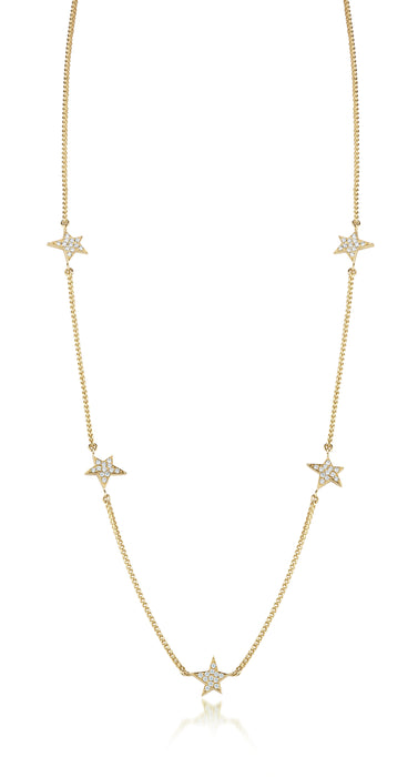 Graffiti 5 Star Constellation Station Necklace