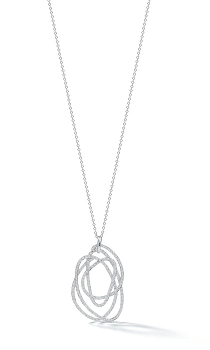 Scribble Pave Diamond Pendant