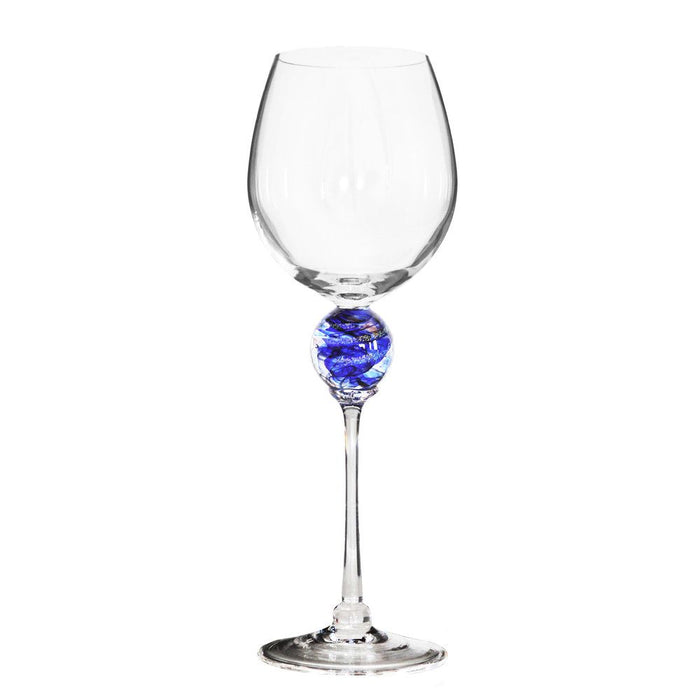 Cobalt Planet Wine Glass