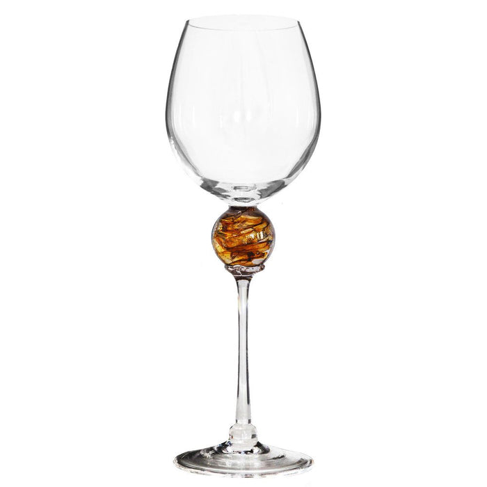 Gold Planet Wine Glass