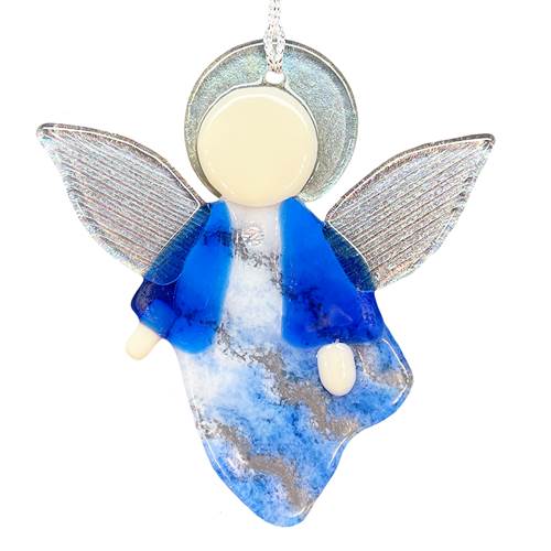 Blue Angel Rising Ornament