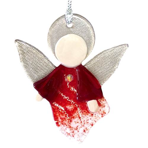 Red Angel Rising Ornament