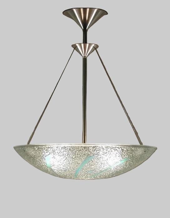 Blue Dichroic Shard Art Glass Pendant Lamp