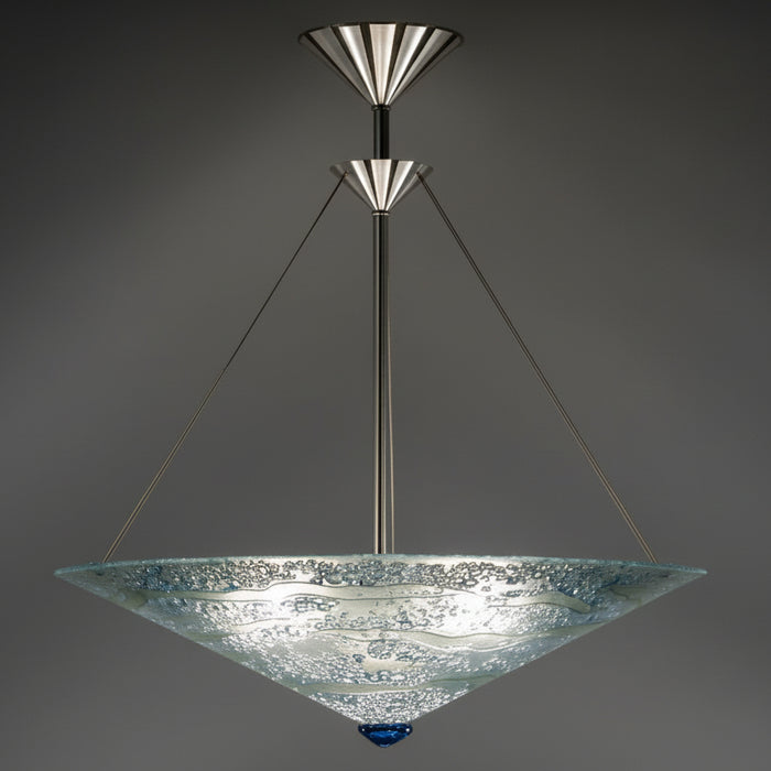 Water Series Cone Art Glass Pendant Lamp