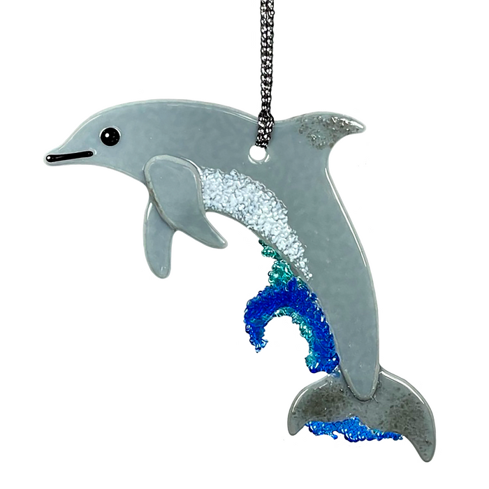 Wave Jumping Dolphin Ornament