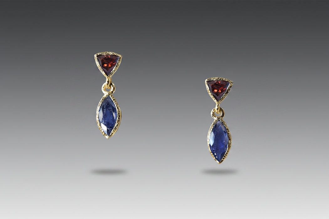 18k Vermeil Tiny Petal Earrings