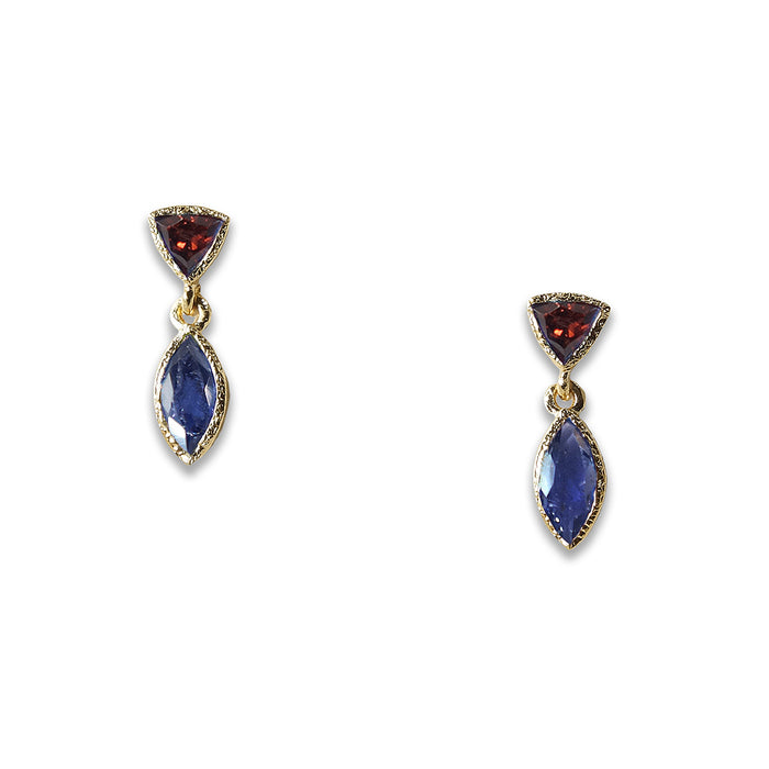 18k Vermeil Tiny Petal Earrings