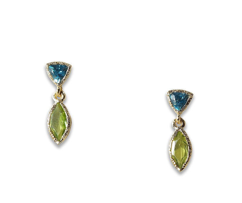 18k Vermeil Tiny Petal Earrings