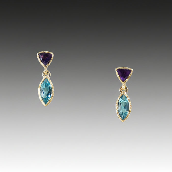 18k Vermeil Tiny Petal Earrings