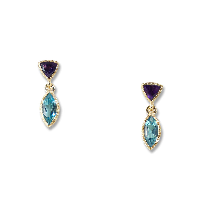 18k Vermeil Tiny Petal Earrings