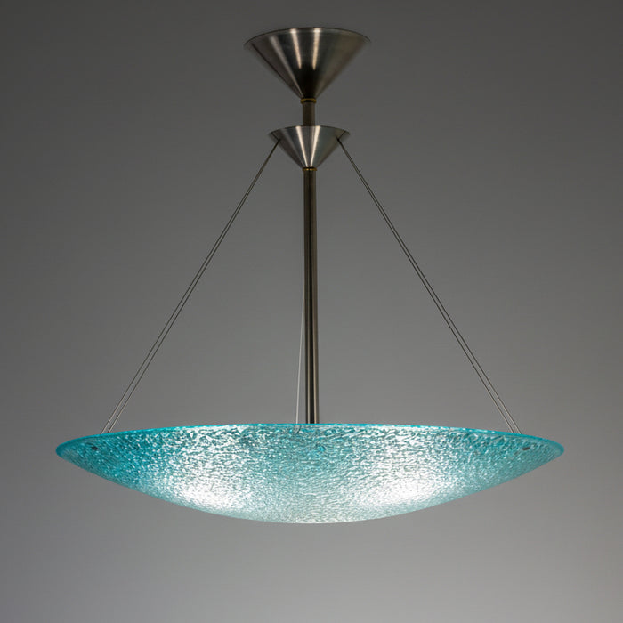 Emerald Fade Art Glass Pendant Lamp