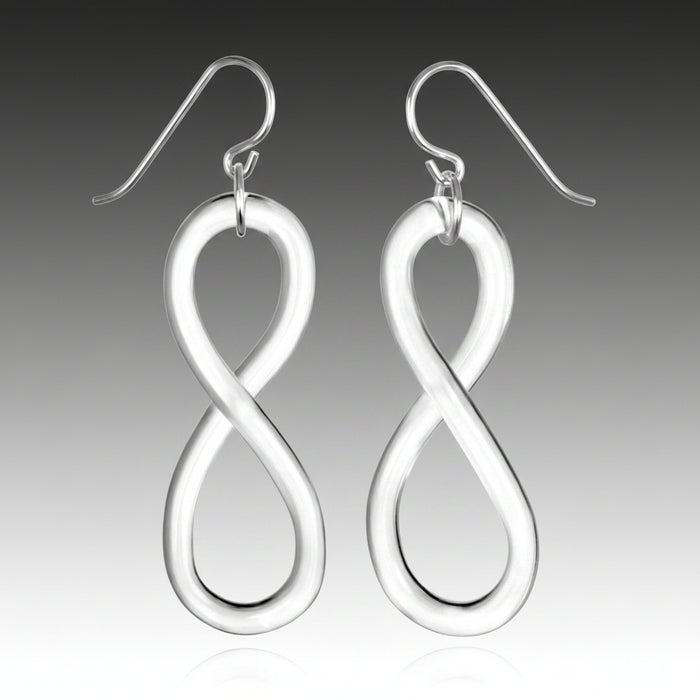 Glass Figure Eight Earrings