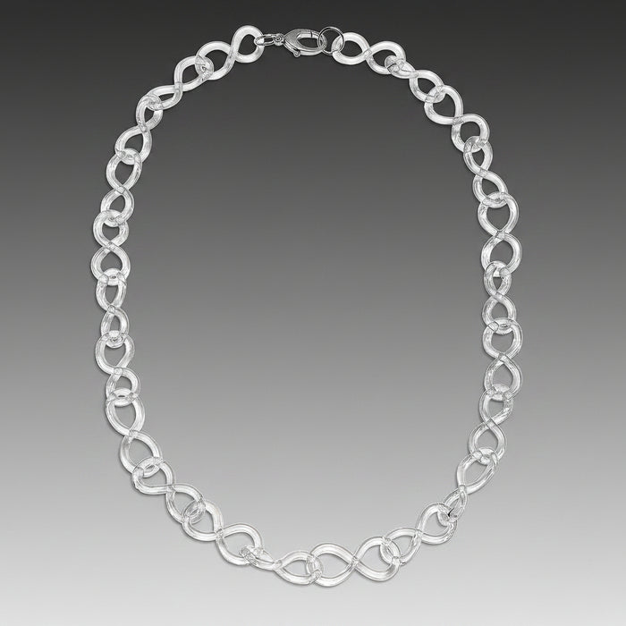 Glass Statement Figure Eight Necklace