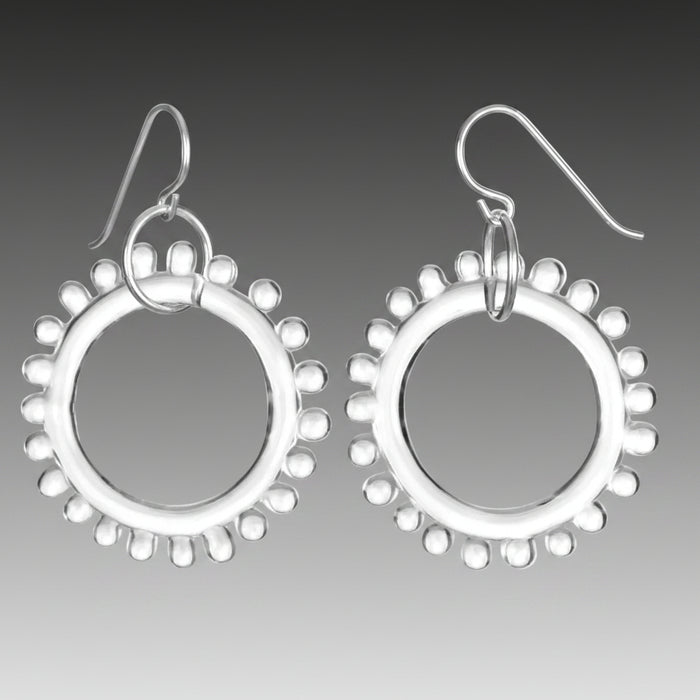 Glass Wheel Earrings