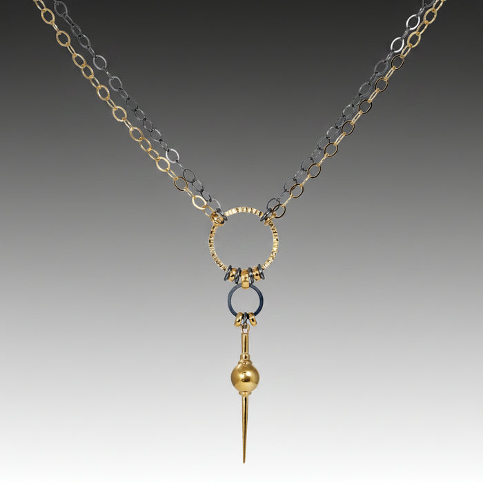 Gold Double Strand Avalon Necklace