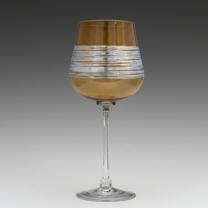 Gold Silverspun Wine Glass