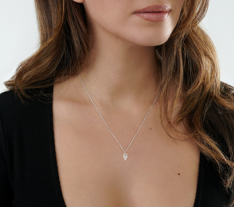 Graffiti Hamsa Necklace