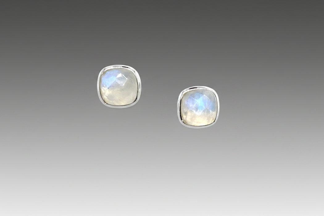 Moonstone Square Studs