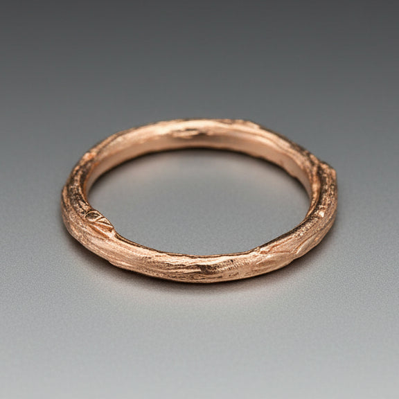 Olive Branch Gold Stackable Rings