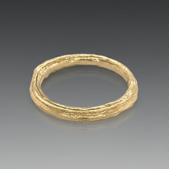 Olive Branch Gold Stackable Rings