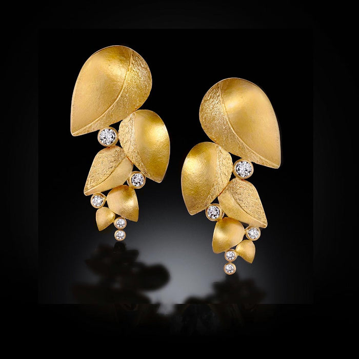 Cascading Leaf Earrings