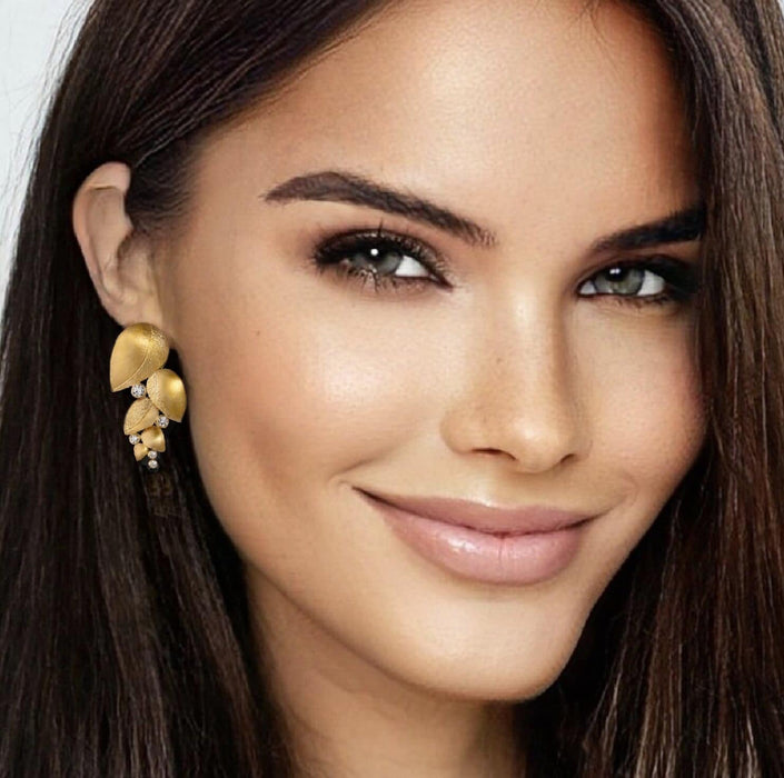 Cascading Leaf Earrings