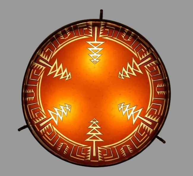 Pima Art Glass Pendant Lamp