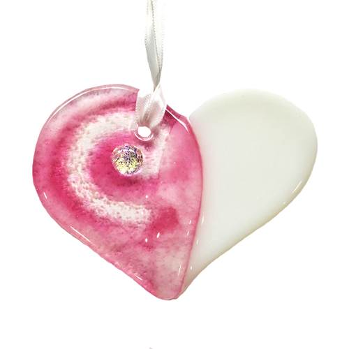 Pink Little Love Heart Ornament