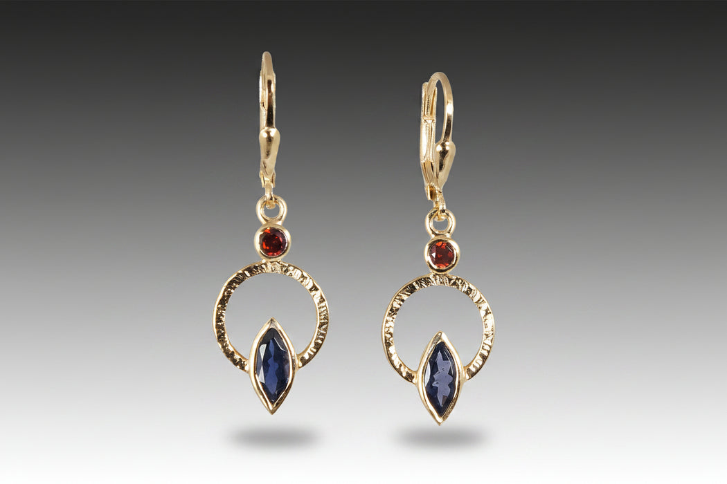 Q Earrings 18k Vermeil