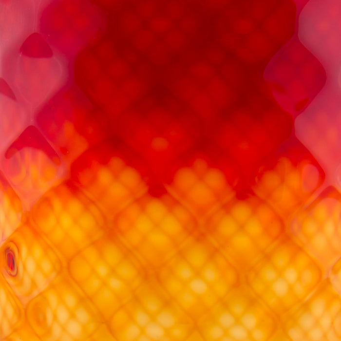 Red Ombre Art Glass Tumbler