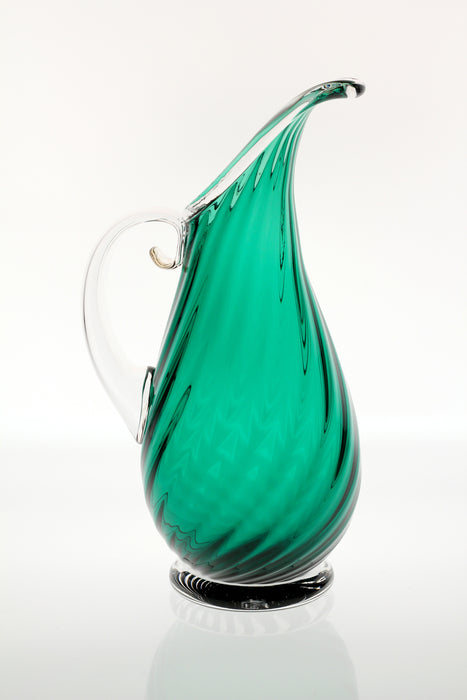 Roxy Emerald Art Glass Pitcher