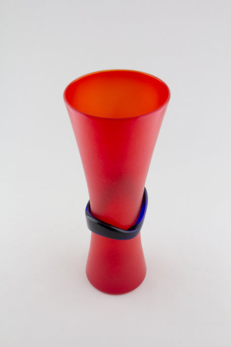 Corosso Red Hourglass Vase