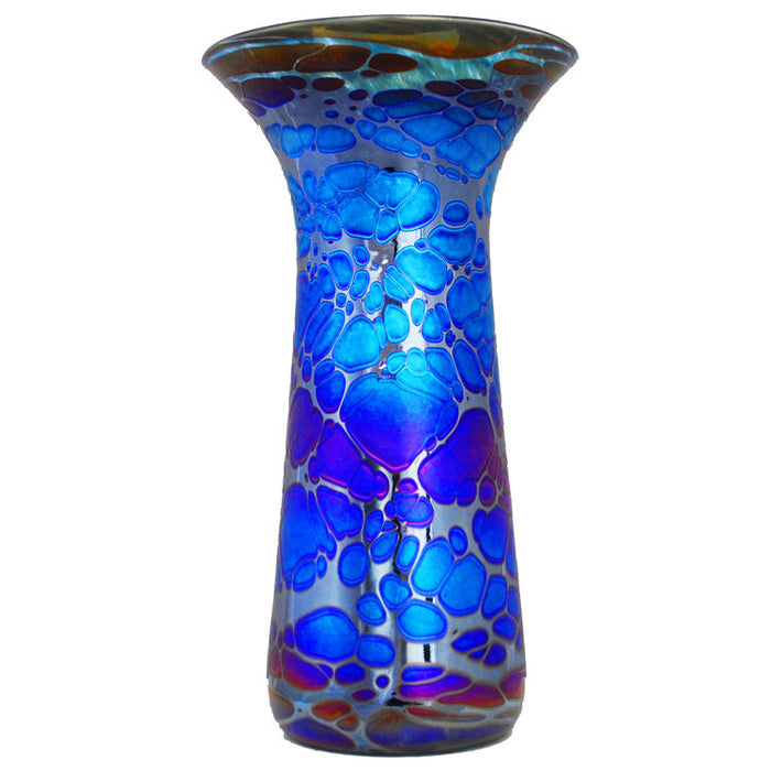 Blue Spider Cylinder Vase