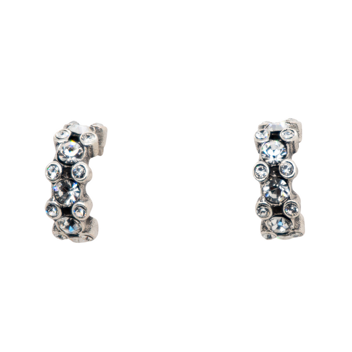 Atomic Earrings in All Crystal