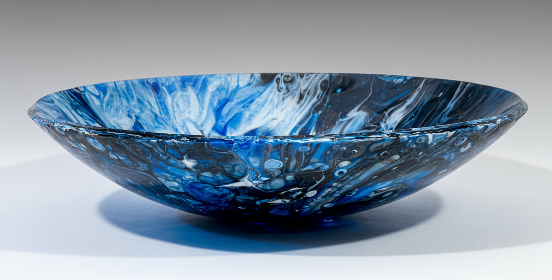 Summer Storm II Art Glass Bowl