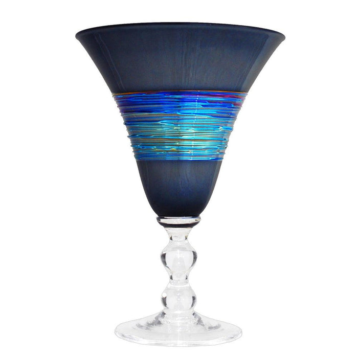 Black Rainbowspun Water Glass