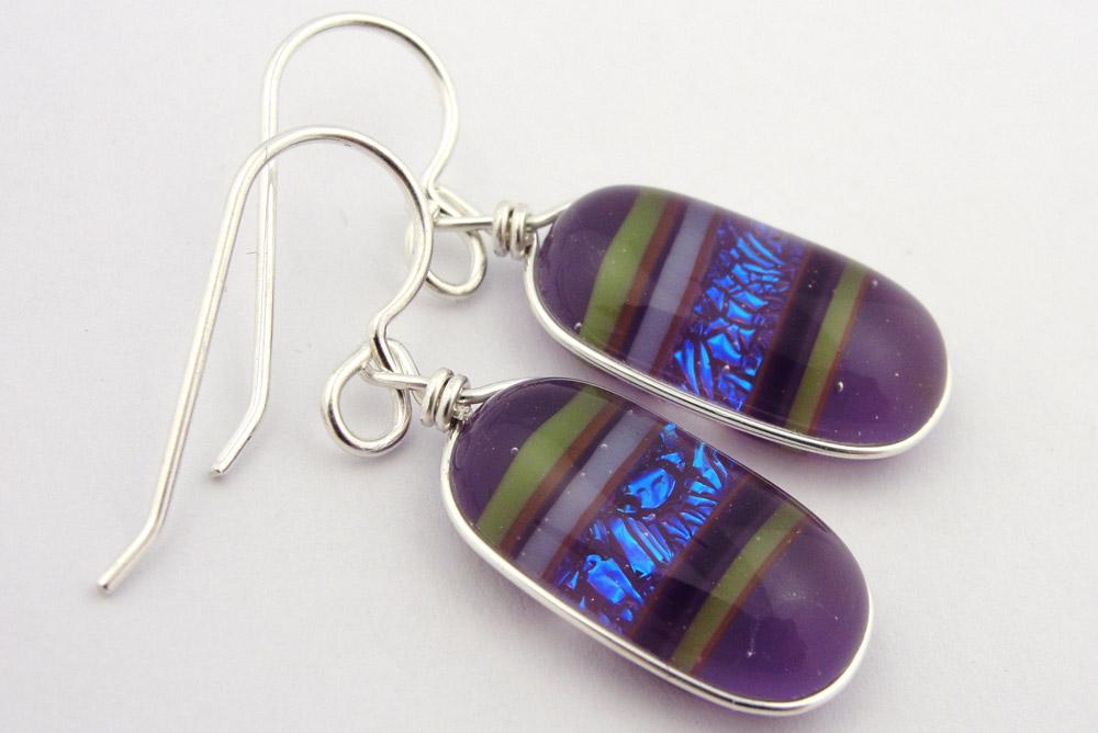 Sephirot Purple Earrings II