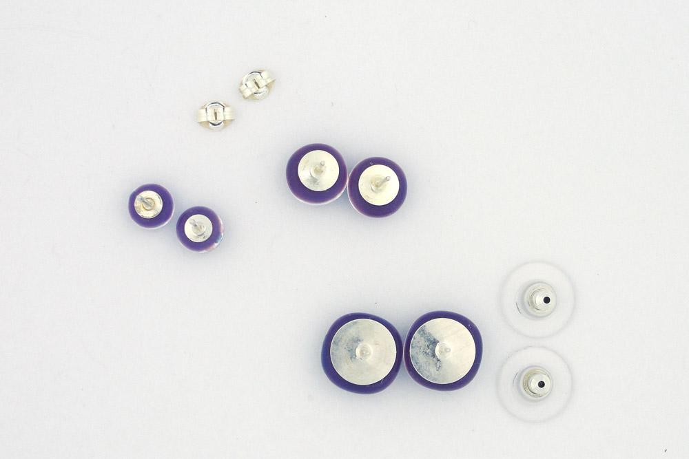 Sephirot Purple Post Earrings