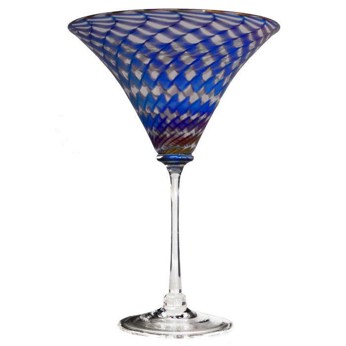 Clear Honeycomb Martini Glass